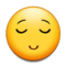 Relieved Face emoji on Samsung